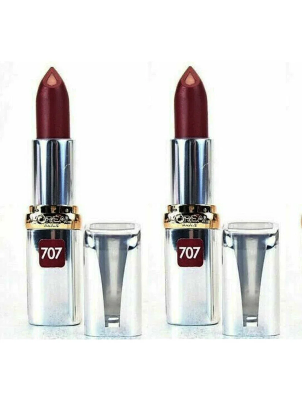 Lot of 2: NEW L'OREAL Colour Riche Anti-Aging Serum Lipstick in 707 Robust Plum